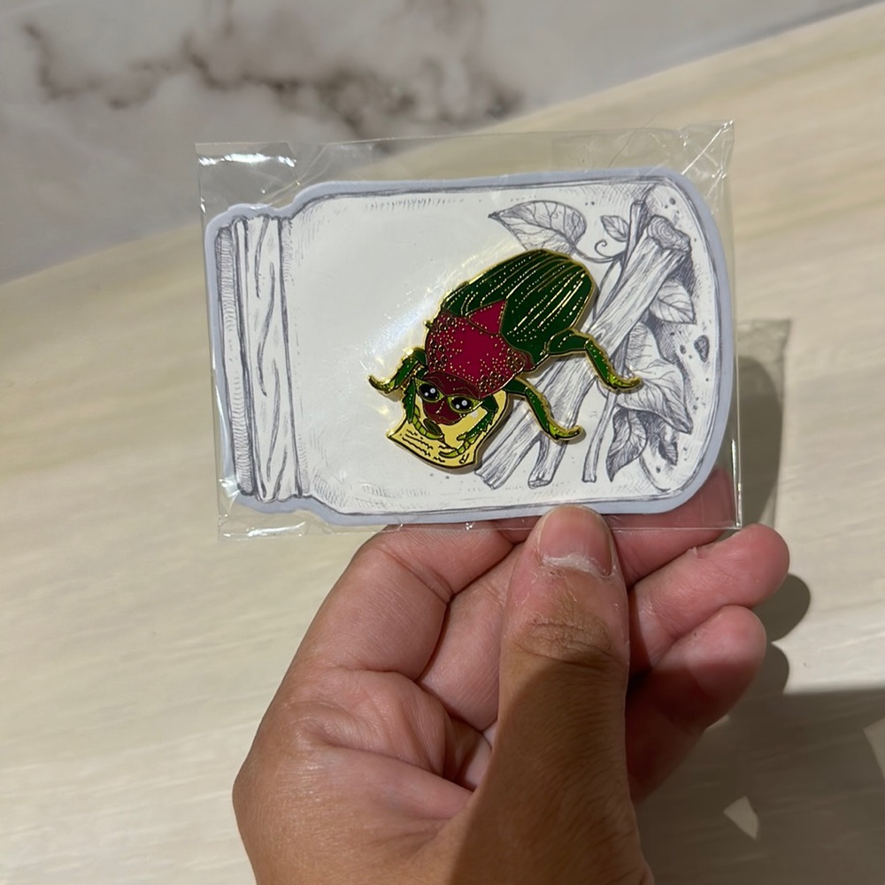 Beetle pin